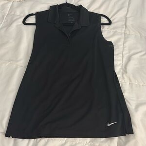 Black Nike Dry Fit golf shirt